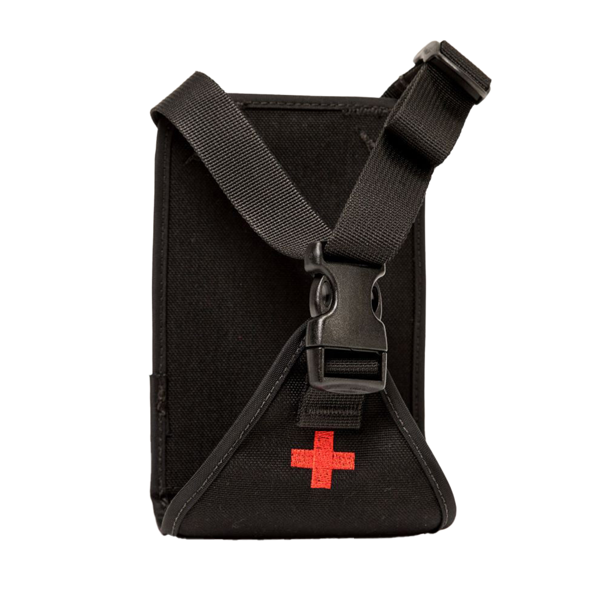 Molle First Aid Kit Adapter shown with the strap closed