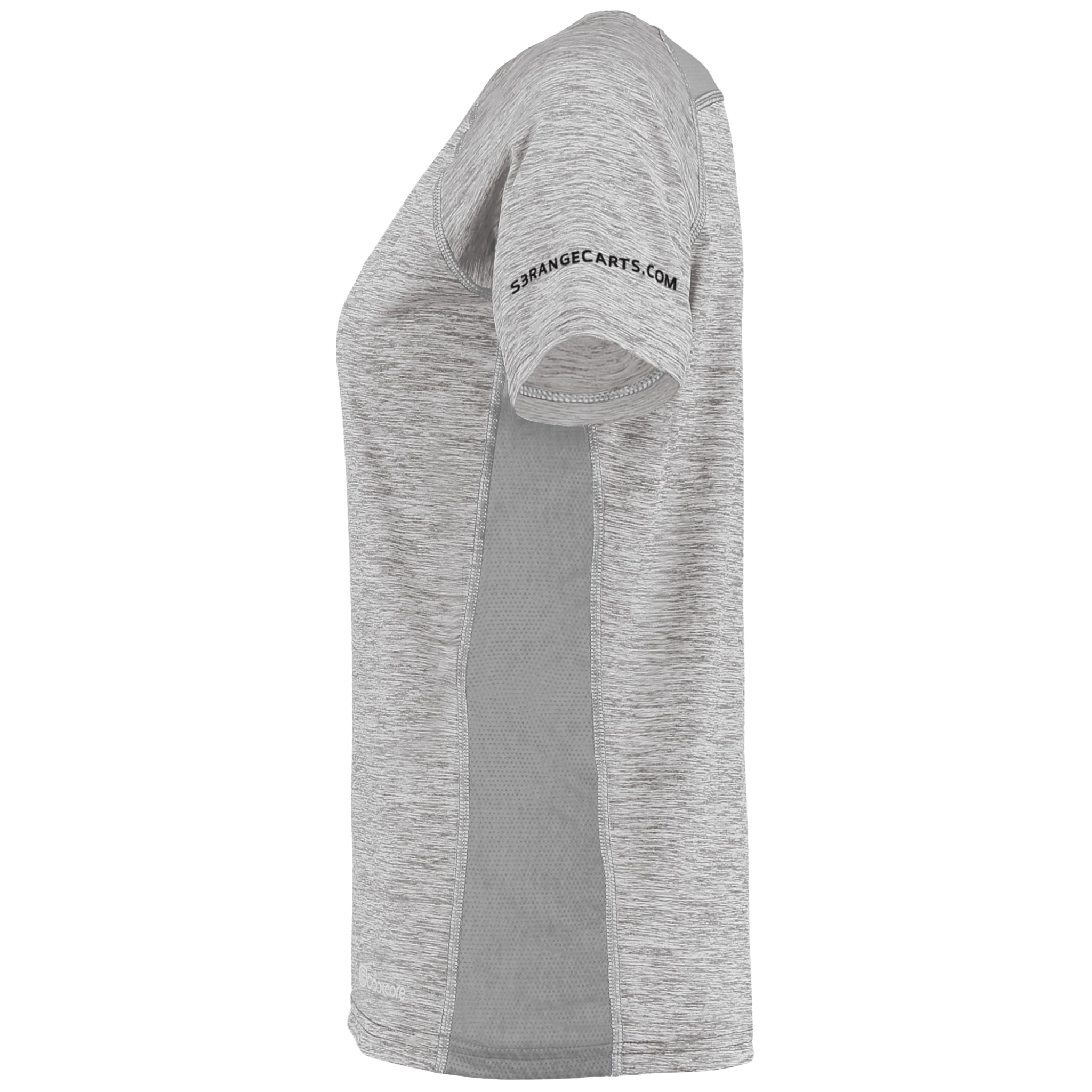 Women's S3 Performance Tee With Coolcore® gray side view