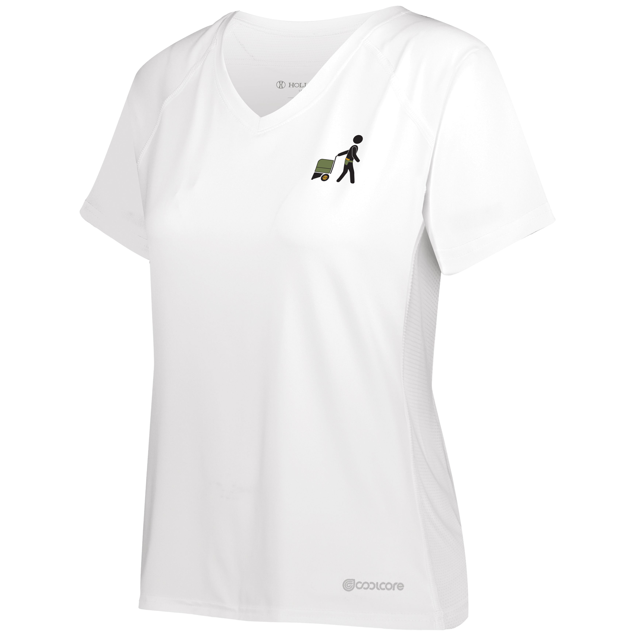 Women's S3 Performance Tee With Coolcore® white front view