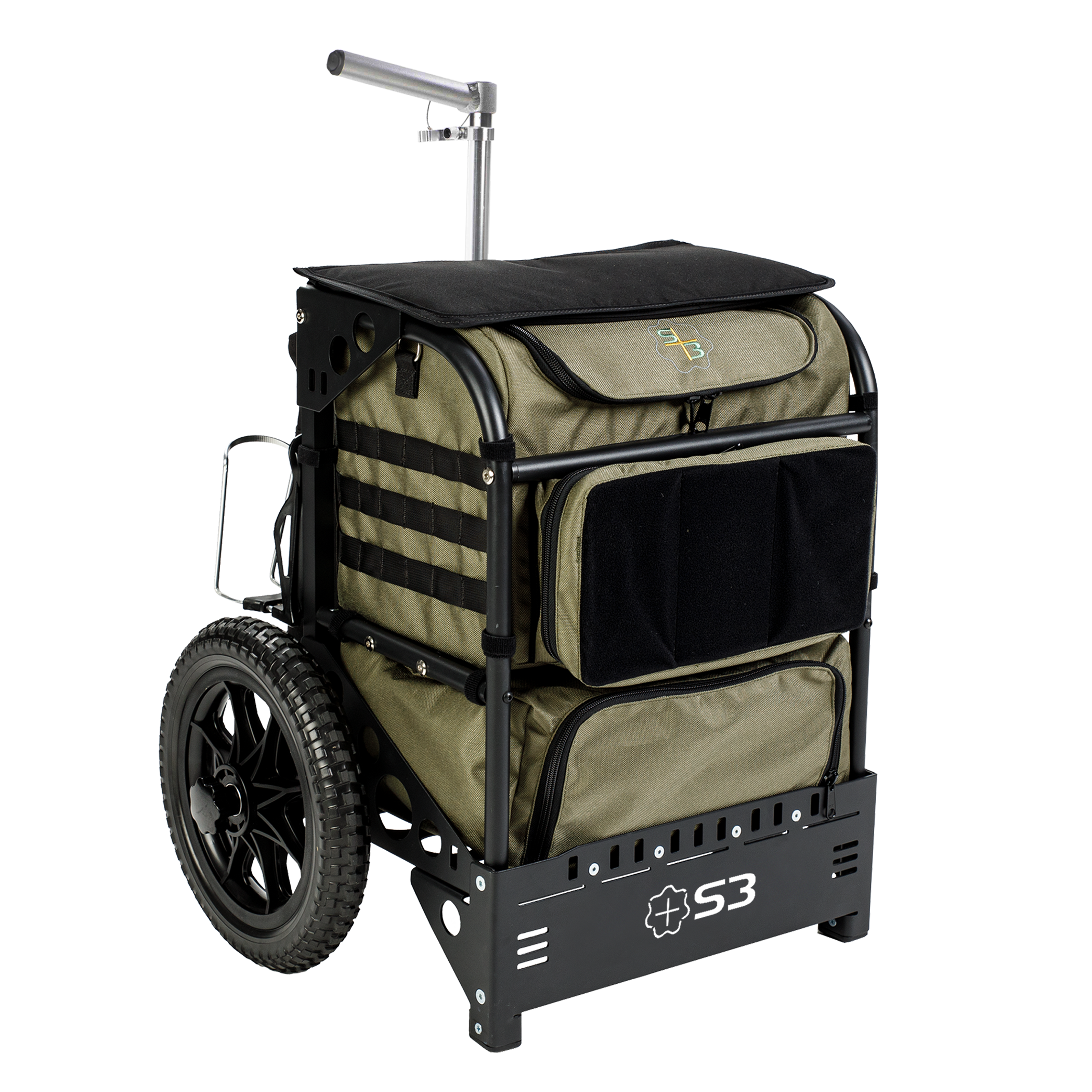 S3 3.0 Range Cart Rugged Caddy in OD green