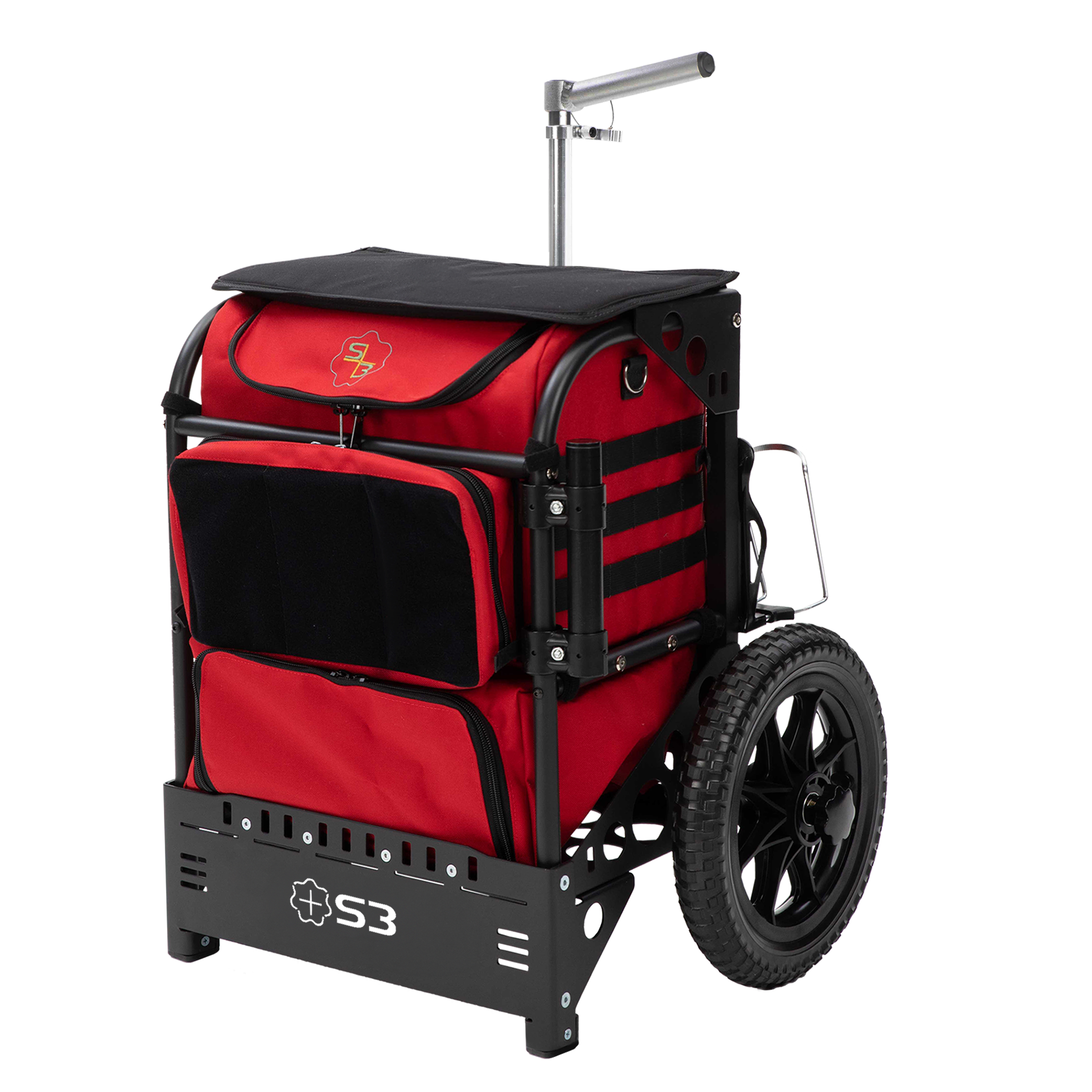 S3 3.0 Range Cart Rugged Caddy in red