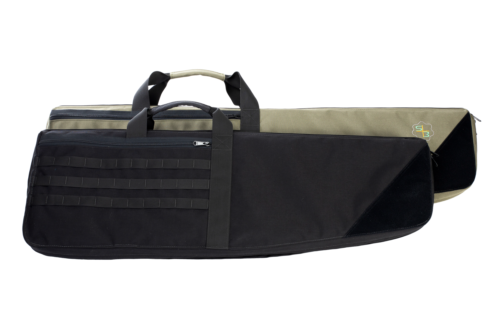 S3 Long Gun Rifle Travel Case in black and green
