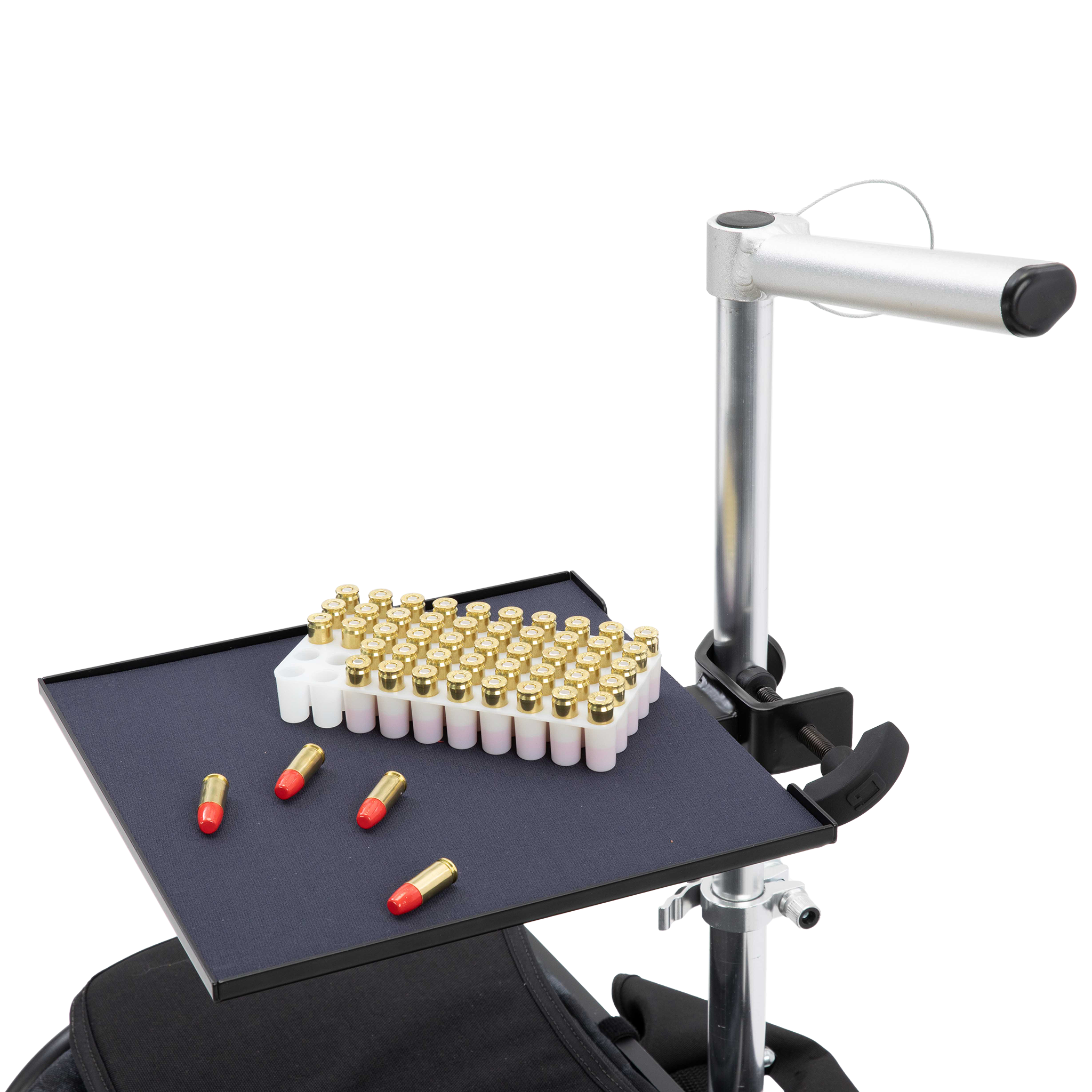 S3 Range Cart Table holding shells