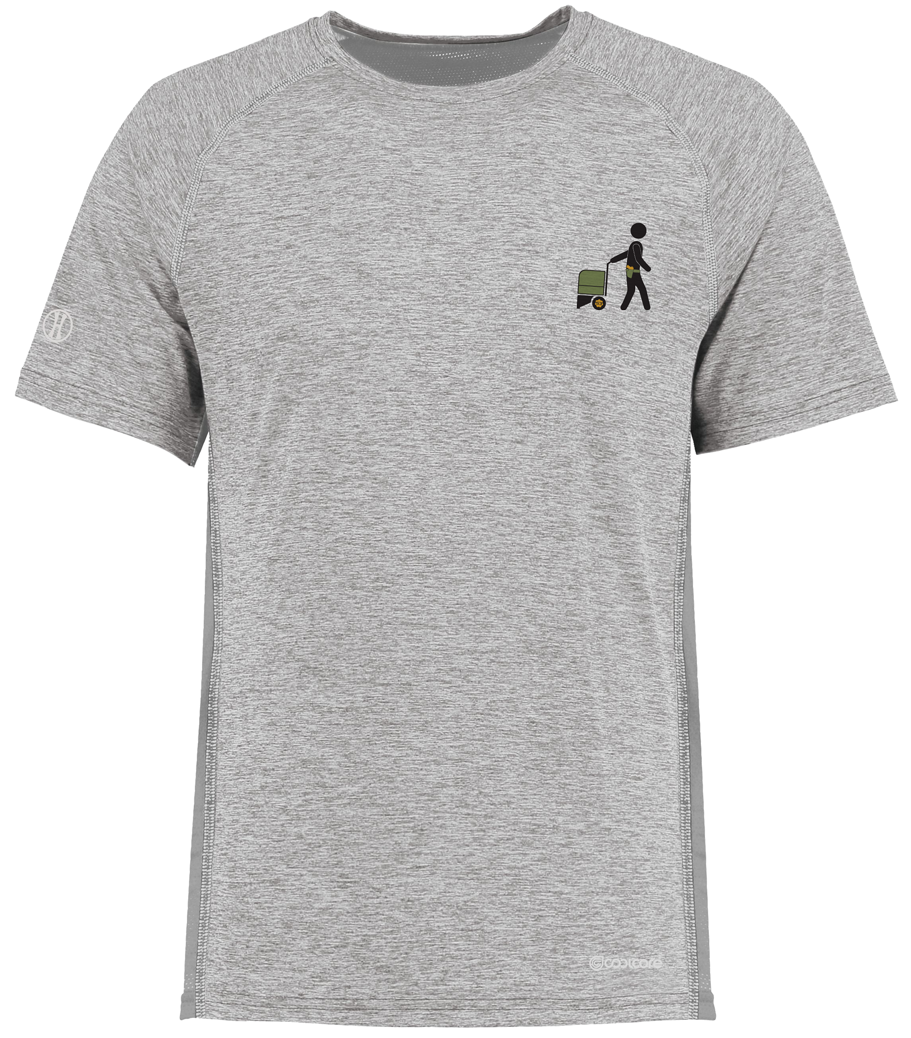 Men's S3 Performance Tee With Coolcore® gray front view