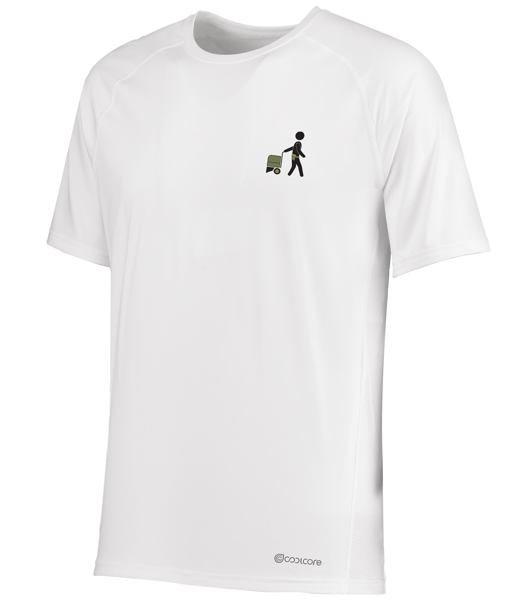 Men's S3 Performance Tee With Coolcore® white front view