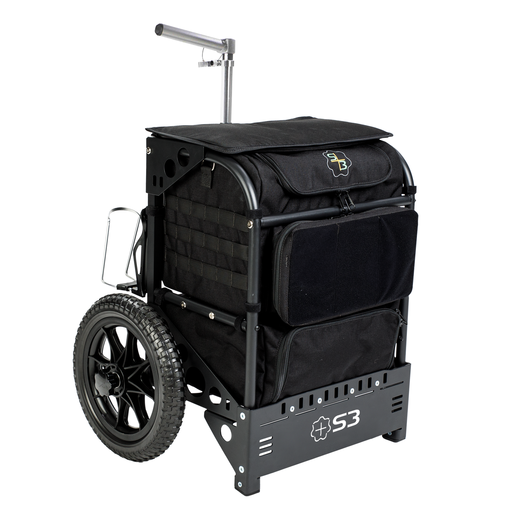 S3 3.0 Range Cart Rugged Caddy in black