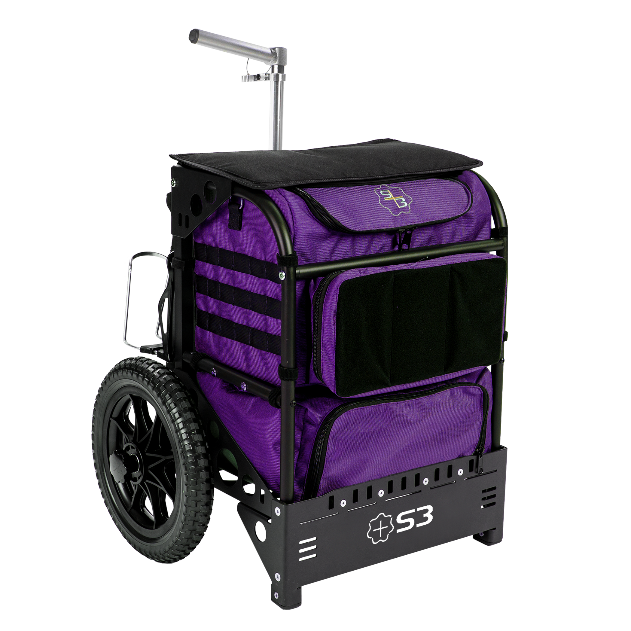 S3 3.0 Range Cart Rugged Caddy in purple